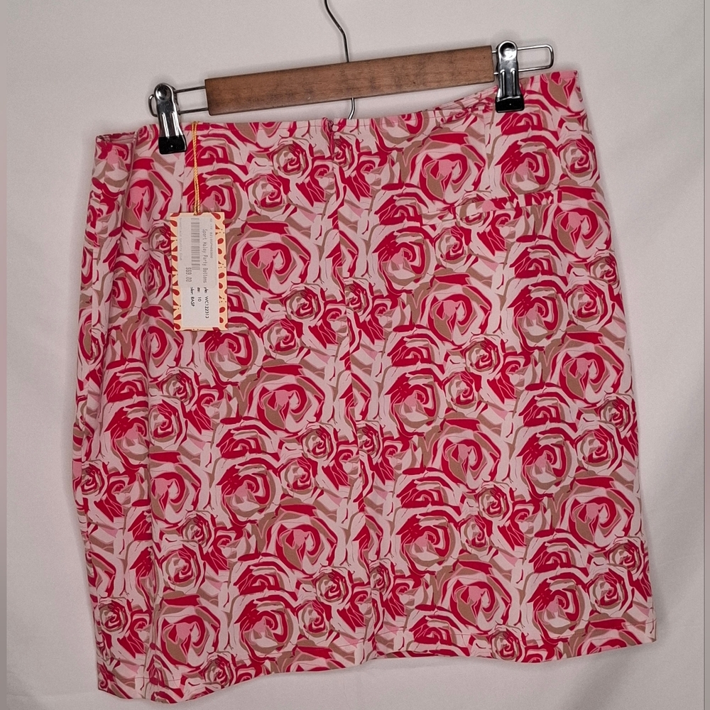 Sport Haley Party Bottoms Skirt Skort NWT Pink Roses Size 10